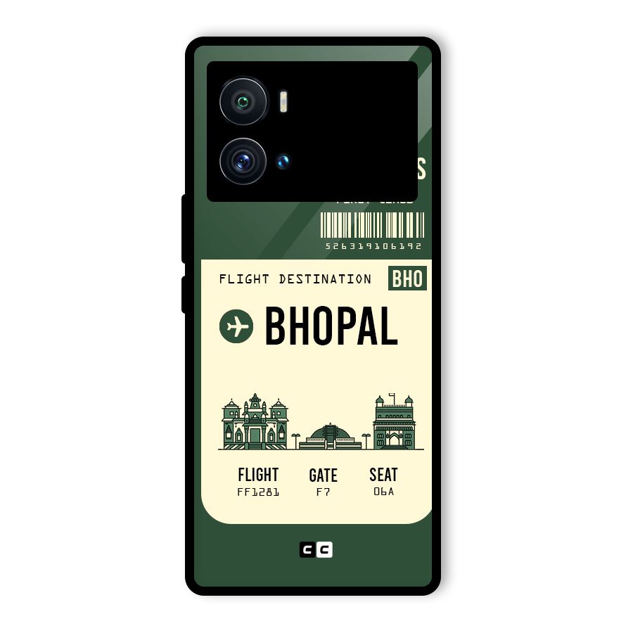 Bhopal Boarding Pass Glass Back Case for Vivo iQOO 9 Pro