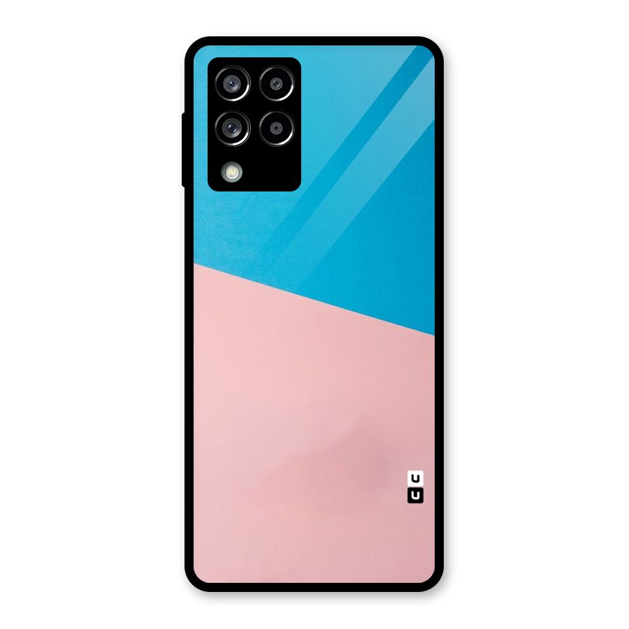 Bicolor Design Glass Back Case for Galaxy M53 5G