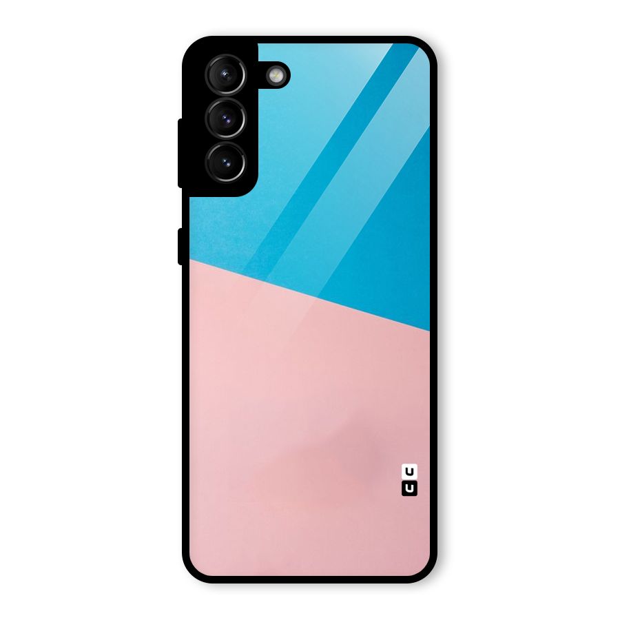 Bicolor Design Glass Back Case for Galaxy S21 Plus