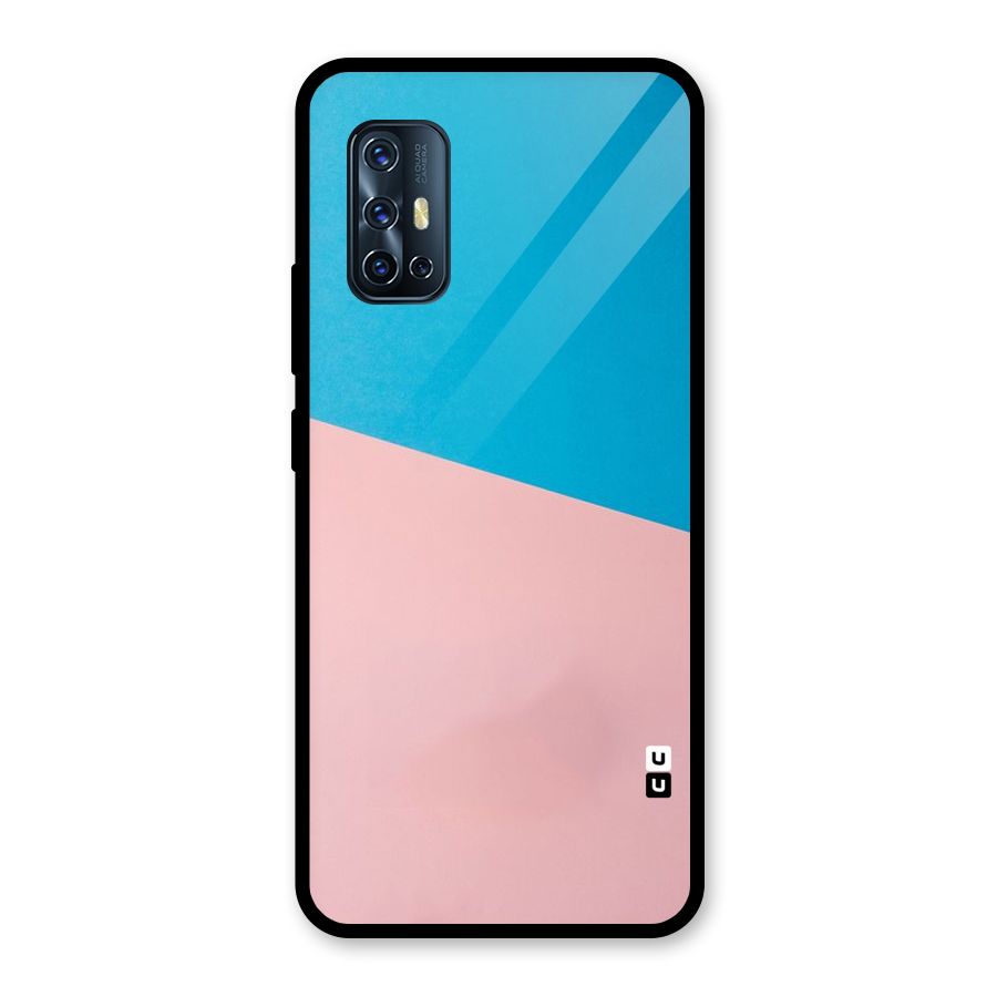 Bicolor Design Glass Back Case for Vivo V17