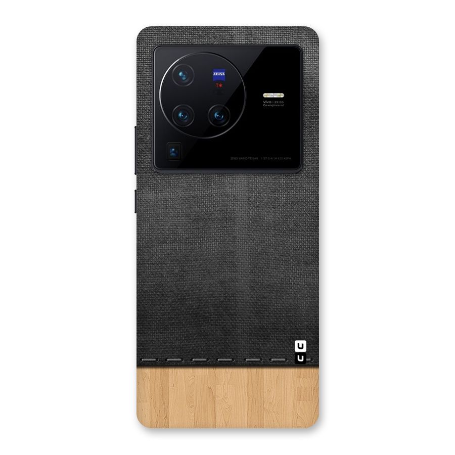 Bicolor Wood Texture Back Case for Vivo X80 Pro