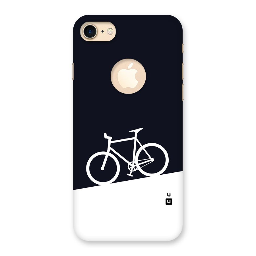 Bicycle Minimal Art Back Case for iPhone 7 Logo Cut