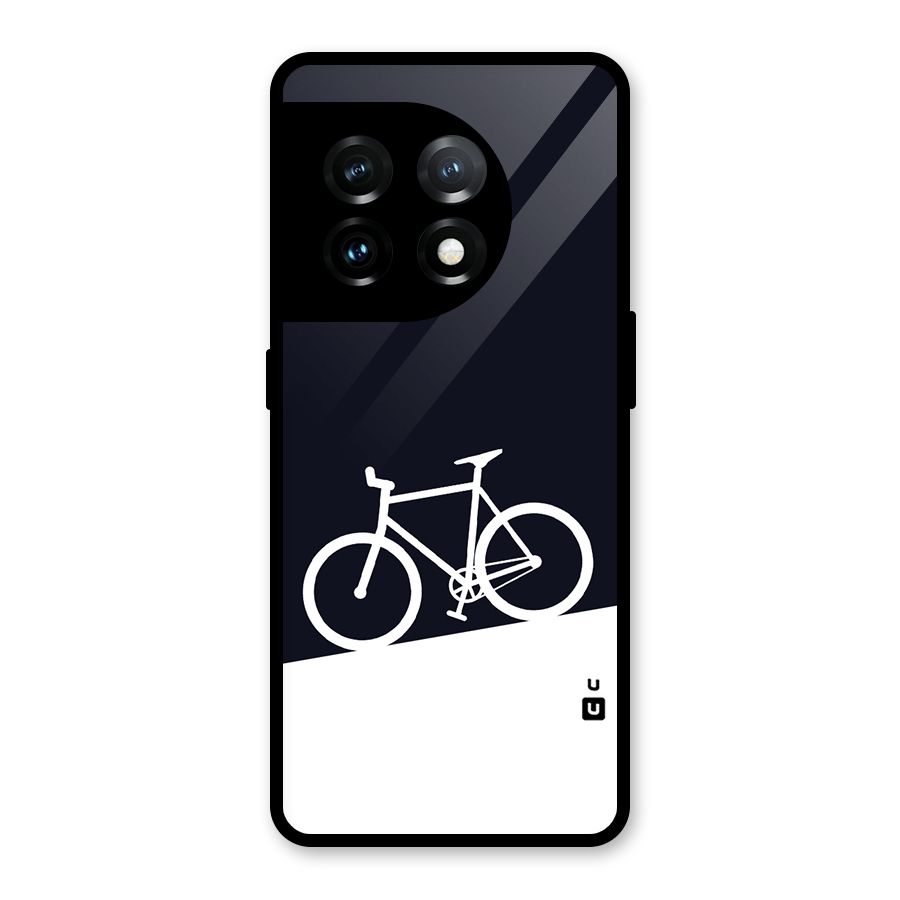 Bicycle Minimal Art Glass Back Case for OnePlus 11