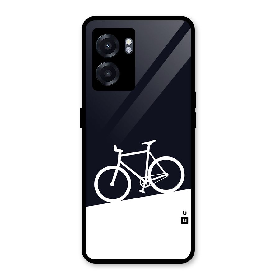 Bicycle Minimal Art Glass Back Case for Realme Narzo 50 5G