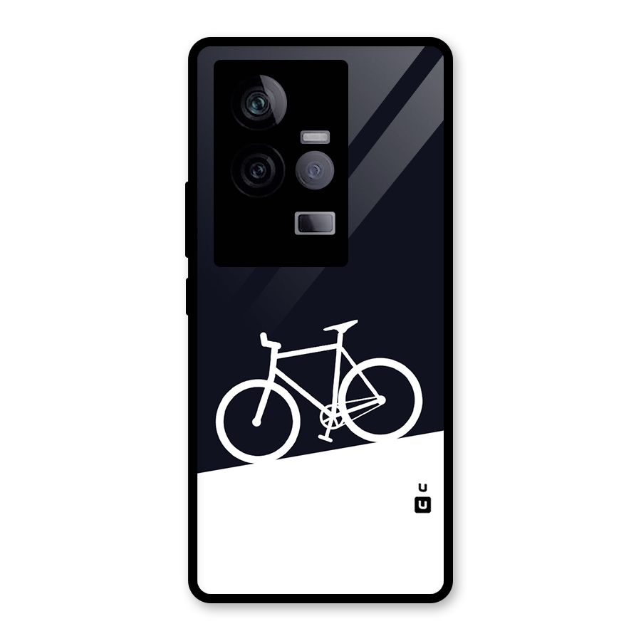 Bicycle Minimal Art Glass Back Case for Vivo iQOO 11 5G