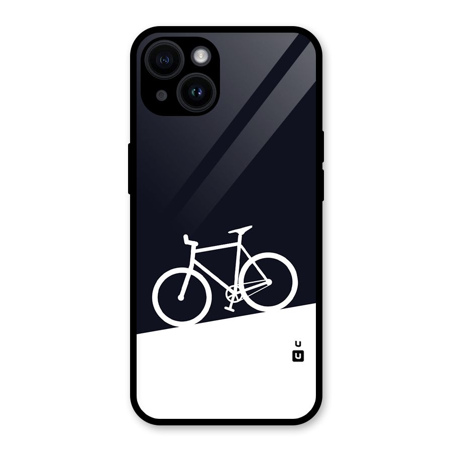 Bicycle Minimal Art Glass Back Case for iPhone 14