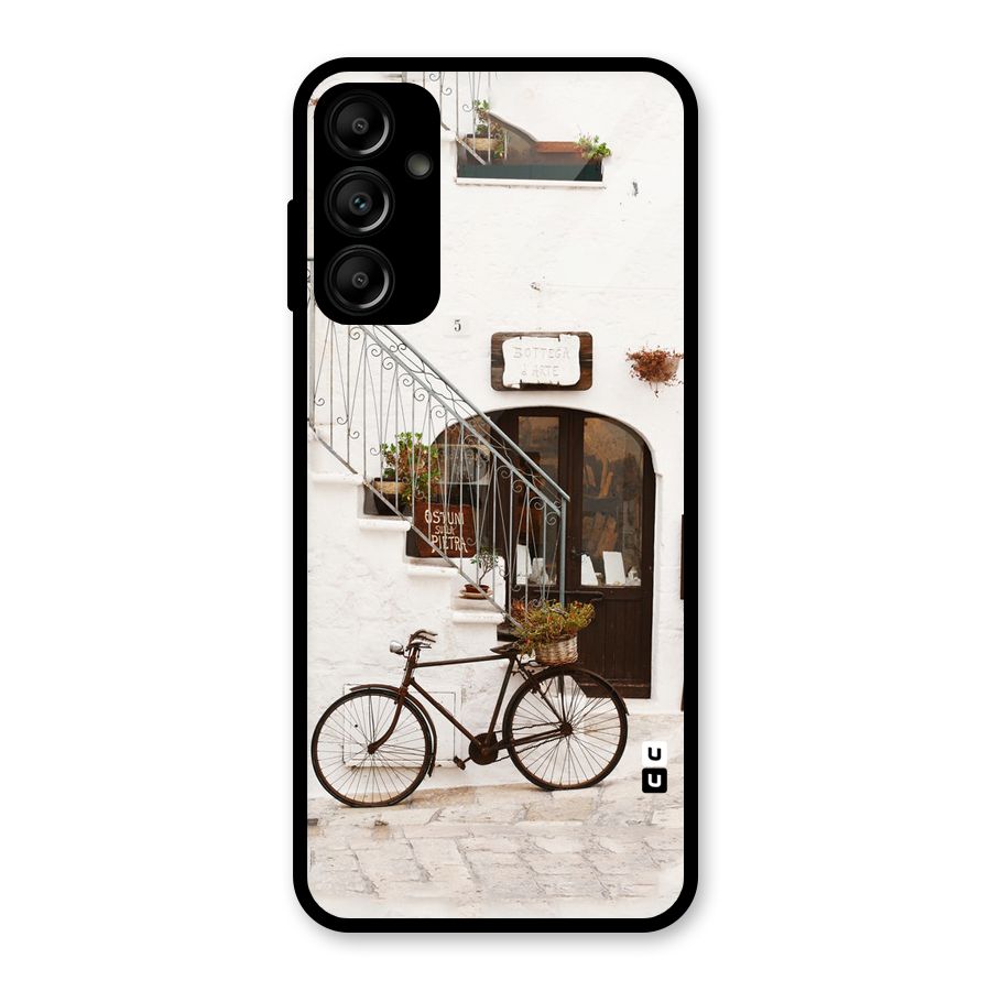 Bicycle Wall Glass Back Case for Galaxy A14 5G