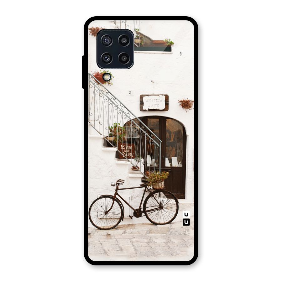 Bicycle Wall Glass Back Case for Galaxy M32