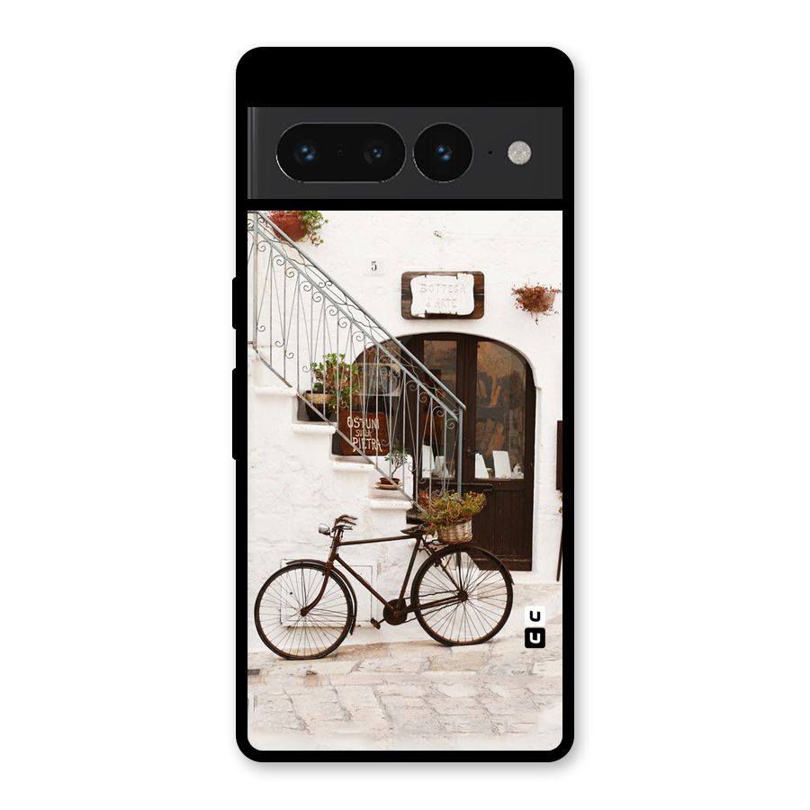 Bicycle Wall Glass Back Case for Google Pixel 7 Pro