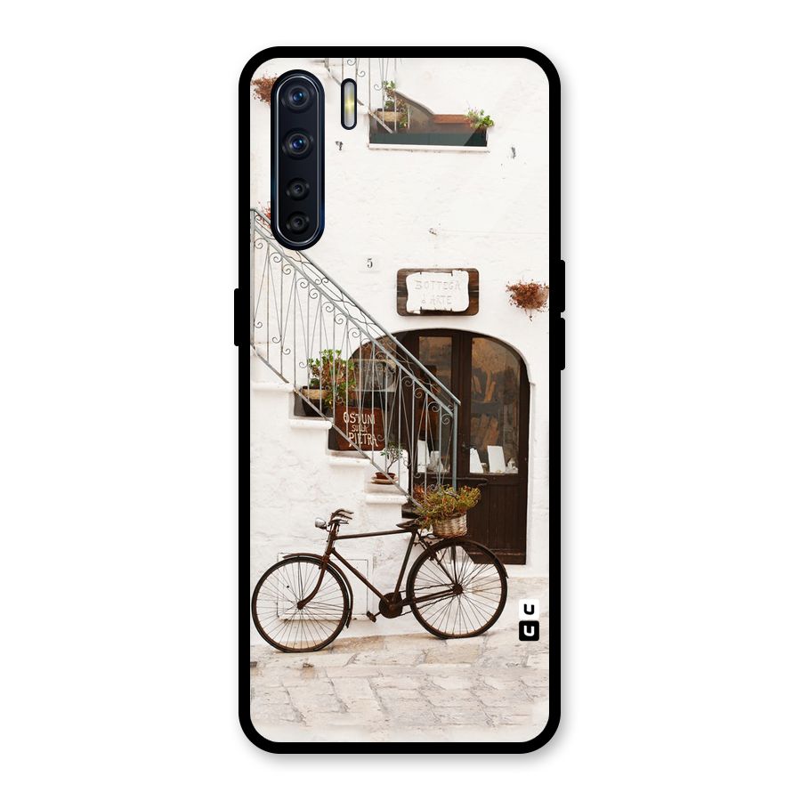 Bicycle Wall Glass Back Case for Oppo F15