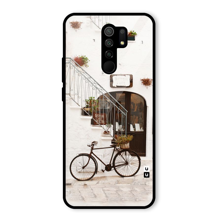 Bicycle Wall Glass Back Case for Poco M2