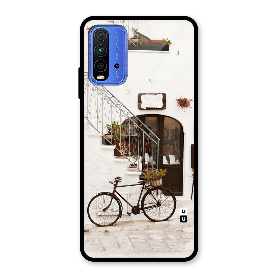 Bicycle Wall Glass Back Case for Redmi 9 Power