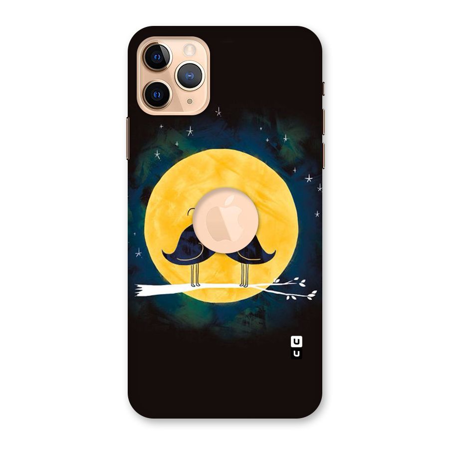 Bird Moustache Back Case for iPhone 11 Pro Max Logo Cut