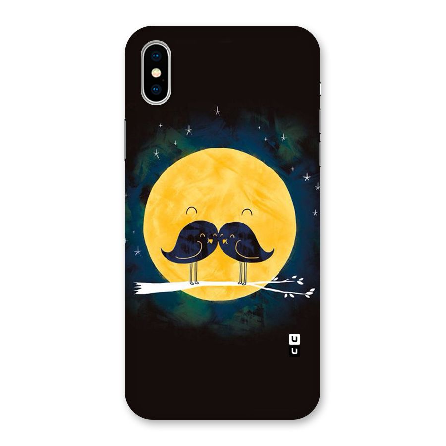 Bird Moustache Back Case for iPhone X