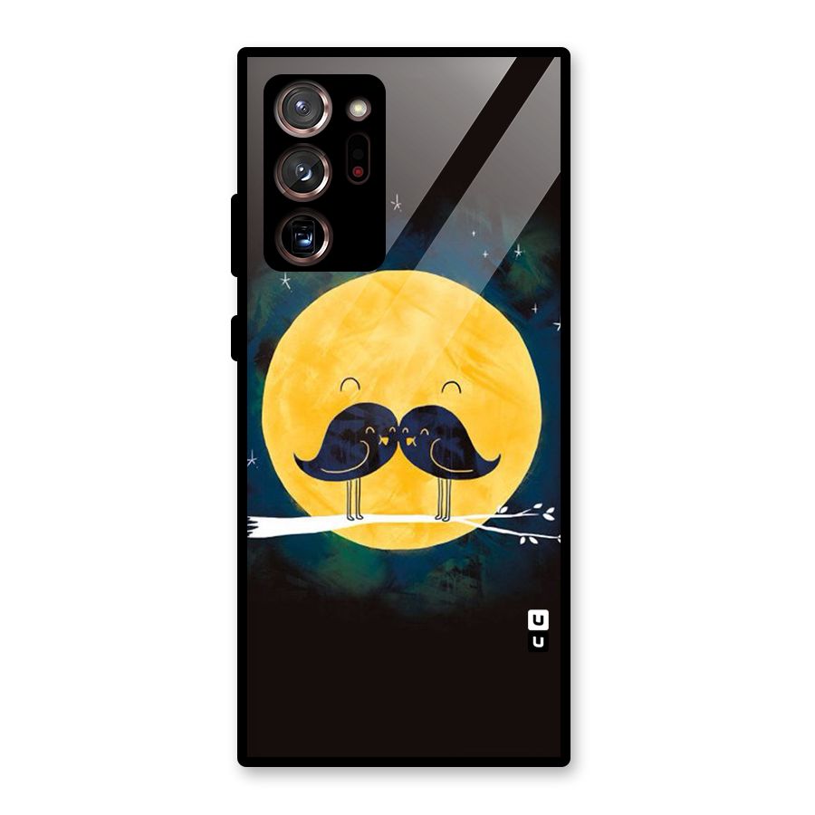 Bird Moustache Glass Back Case for Galaxy Note 20 Ultra 5G