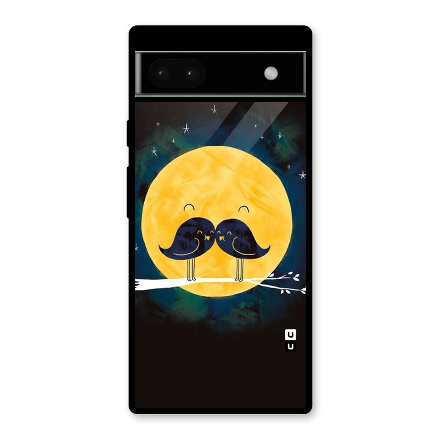 Bird Moustache Glass Back Case for Google Pixel 6a