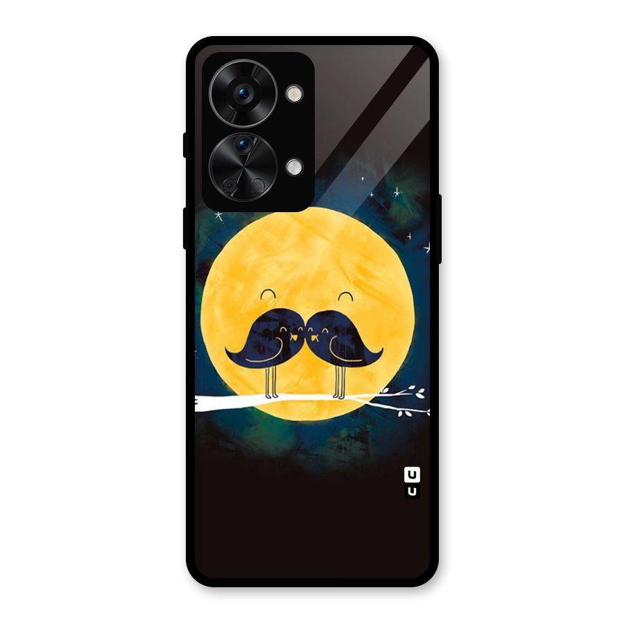 Bird Moustache Glass Back Case for OnePlus Nord 2T