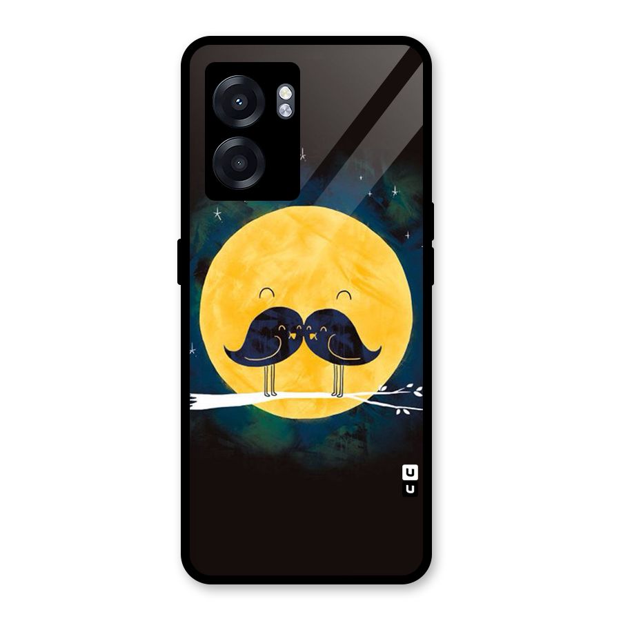 Bird Moustache Glass Back Case for Realme Narzo 50 5G
