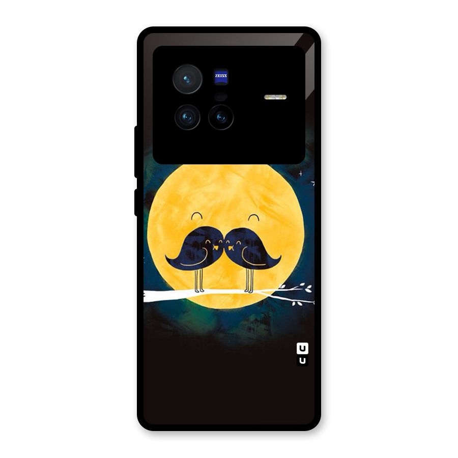 Bird Moustache Glass Back Case for Vivo X80