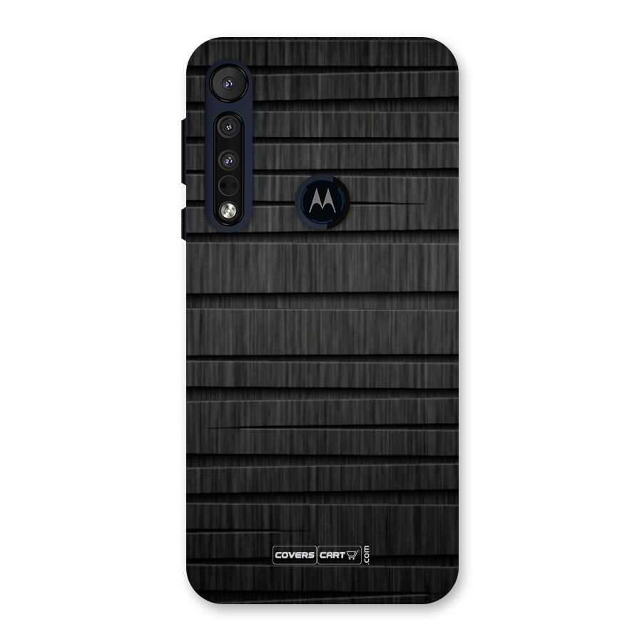 Black Abstract Back Case for Motorola One Macro