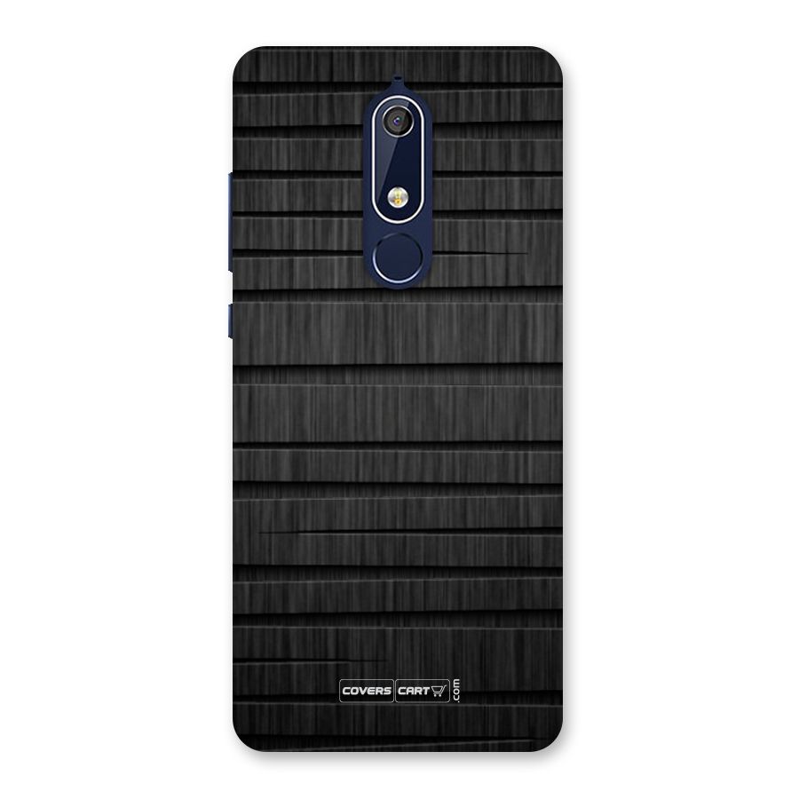 Black Abstract Back Case for Nokia 5.1