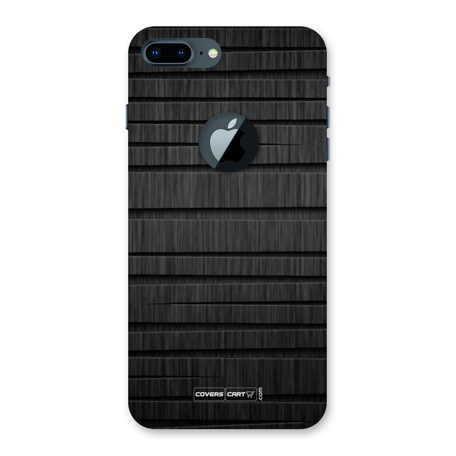 Black Abstract Back Case for iPhone 7 Plus Logo Cut