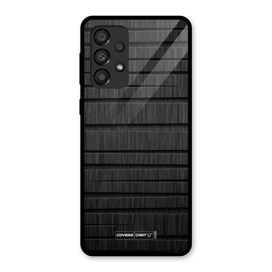 Black Abstract Glass Back Case for Galaxy A33 5G