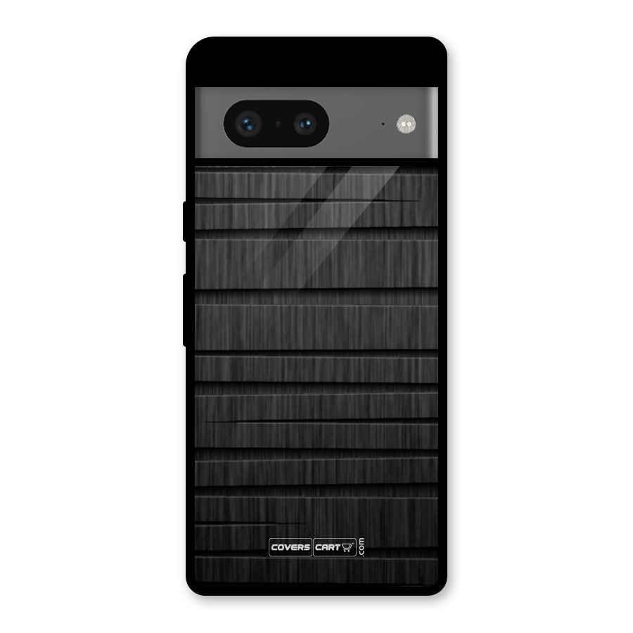 Black Abstract Glass Back Case for Google Pixel 7