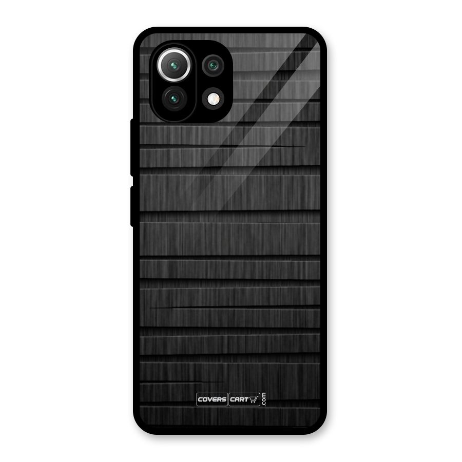 Black Abstract Glass Back Case for Mi 11 Lite NE 5G