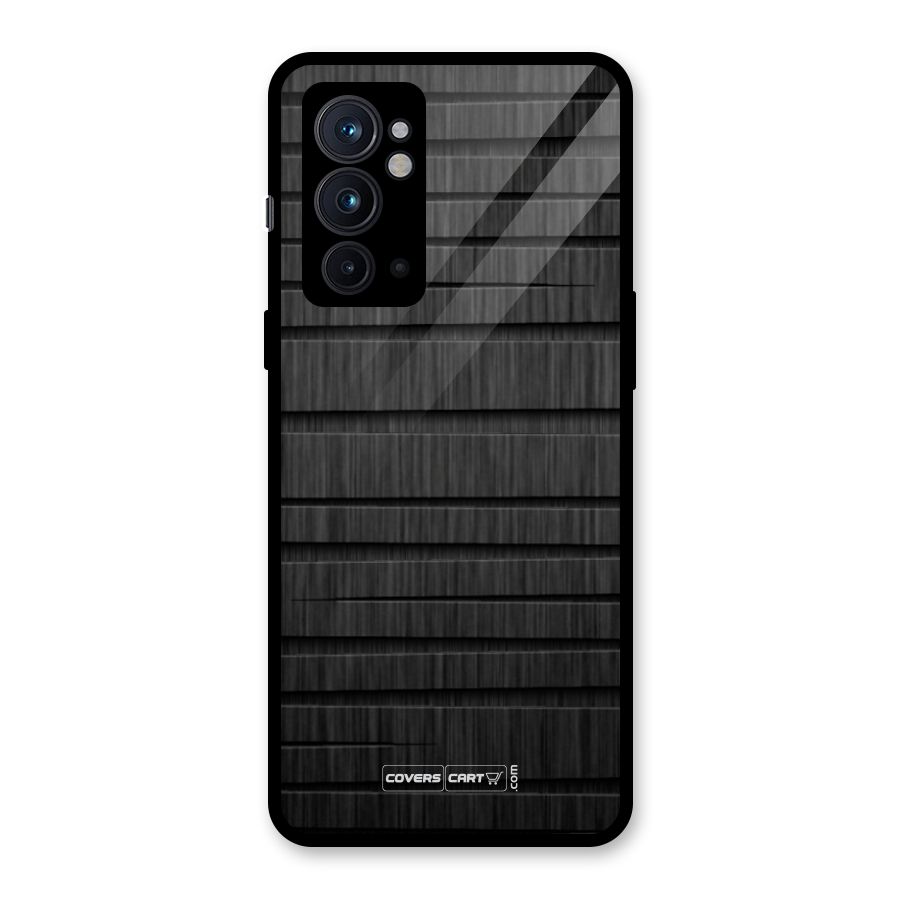 Black Abstract Glass Back Case for OnePlus 9RT 5G