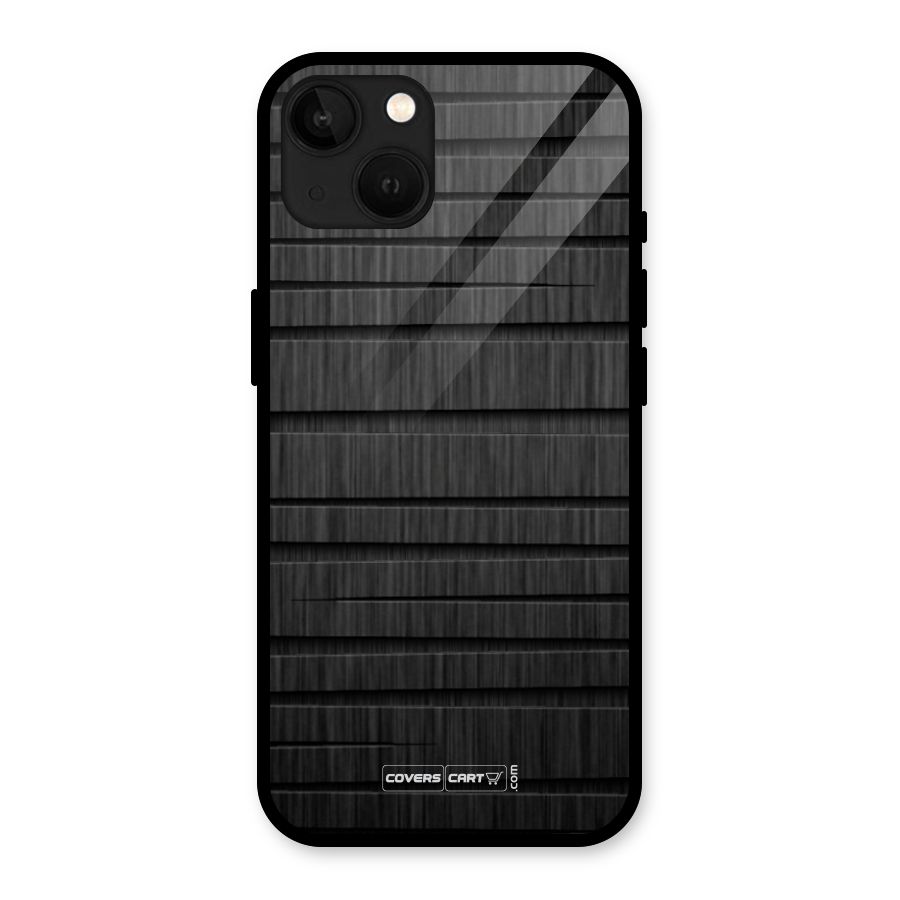 Black Abstract Glass Back Case for iPhone 13