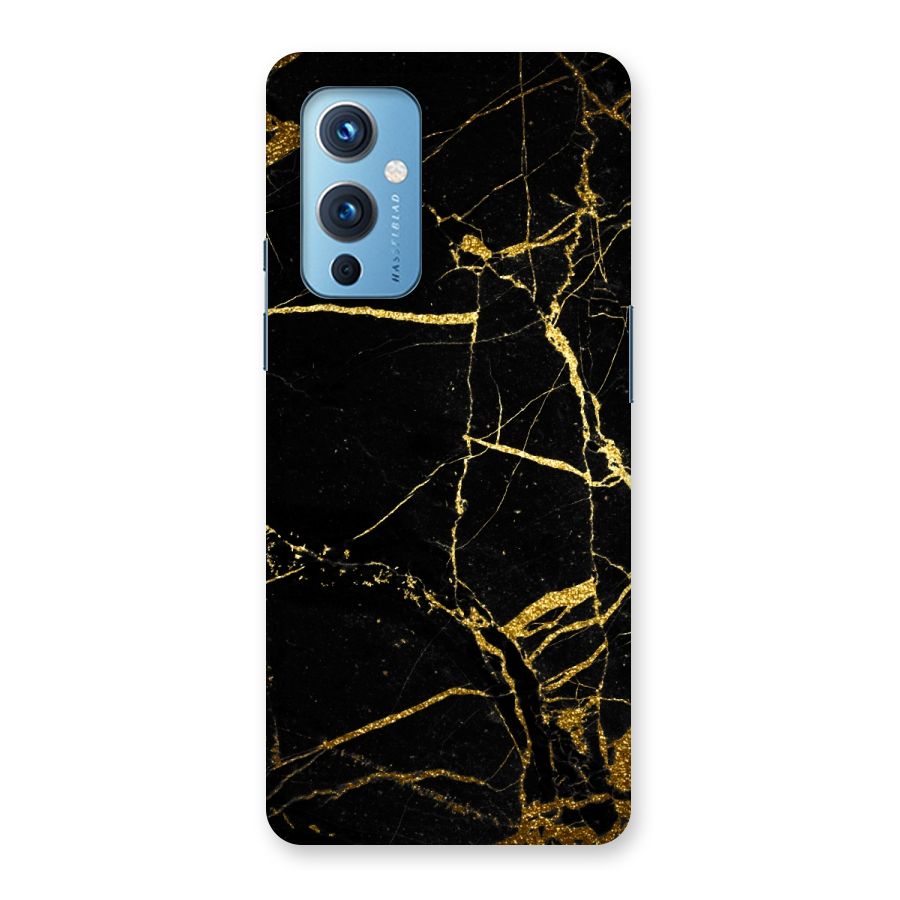 Black And Gold Design Back Case for OnePlus 9