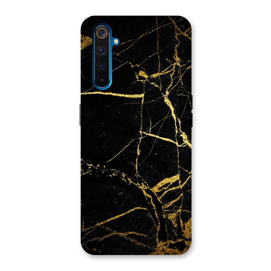 Black And Gold Design Back Case for Realme 6 Pro