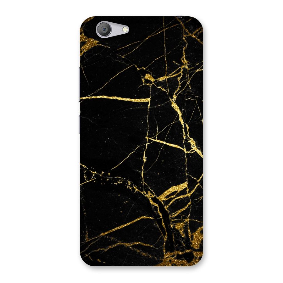 Black And Gold Design Back Case for Vivo Y53