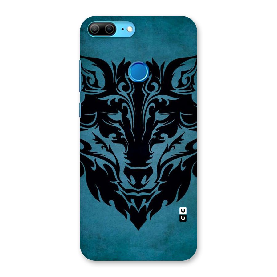 Black Artistic Wolf Back Case for Honor 9 Lite