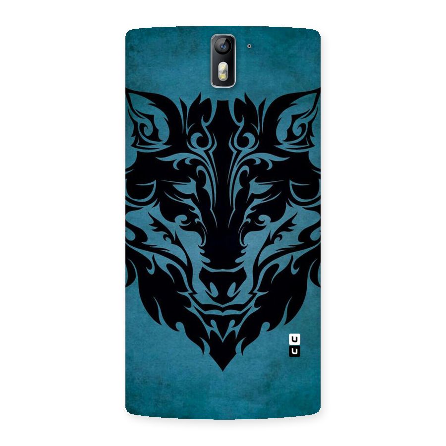 Black Artistic Wolf Back Case for One Plus One