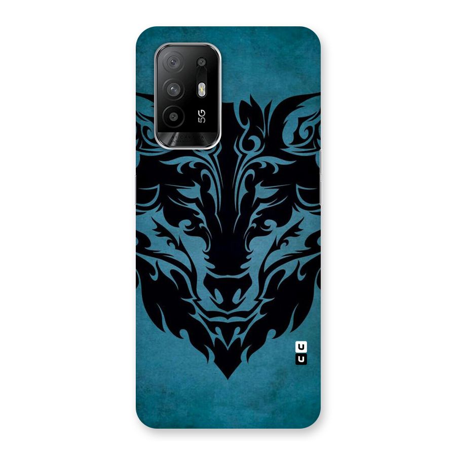 Black Artistic Wolf Back Case for Oppo F19 Pro Plus 5G