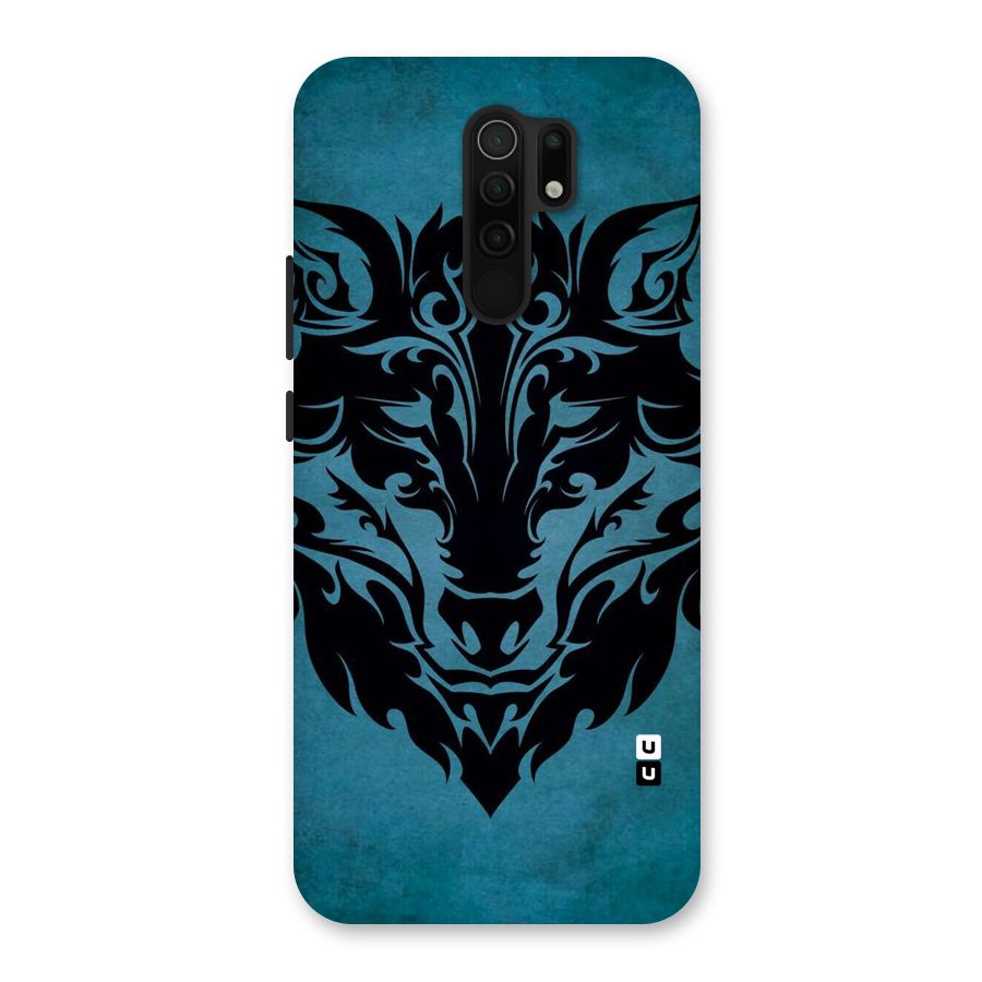 Black Artistic Wolf Back Case for Poco M2