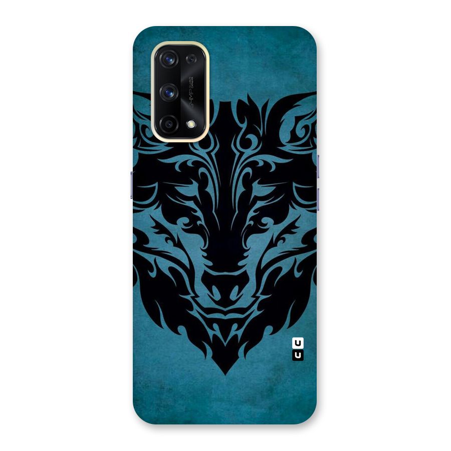 Black Artistic Wolf Glass Back Case for Realme X7 Pro