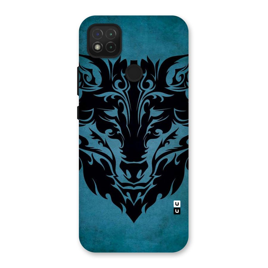 Black Artistic Wolf Back Case for Redmi 9
