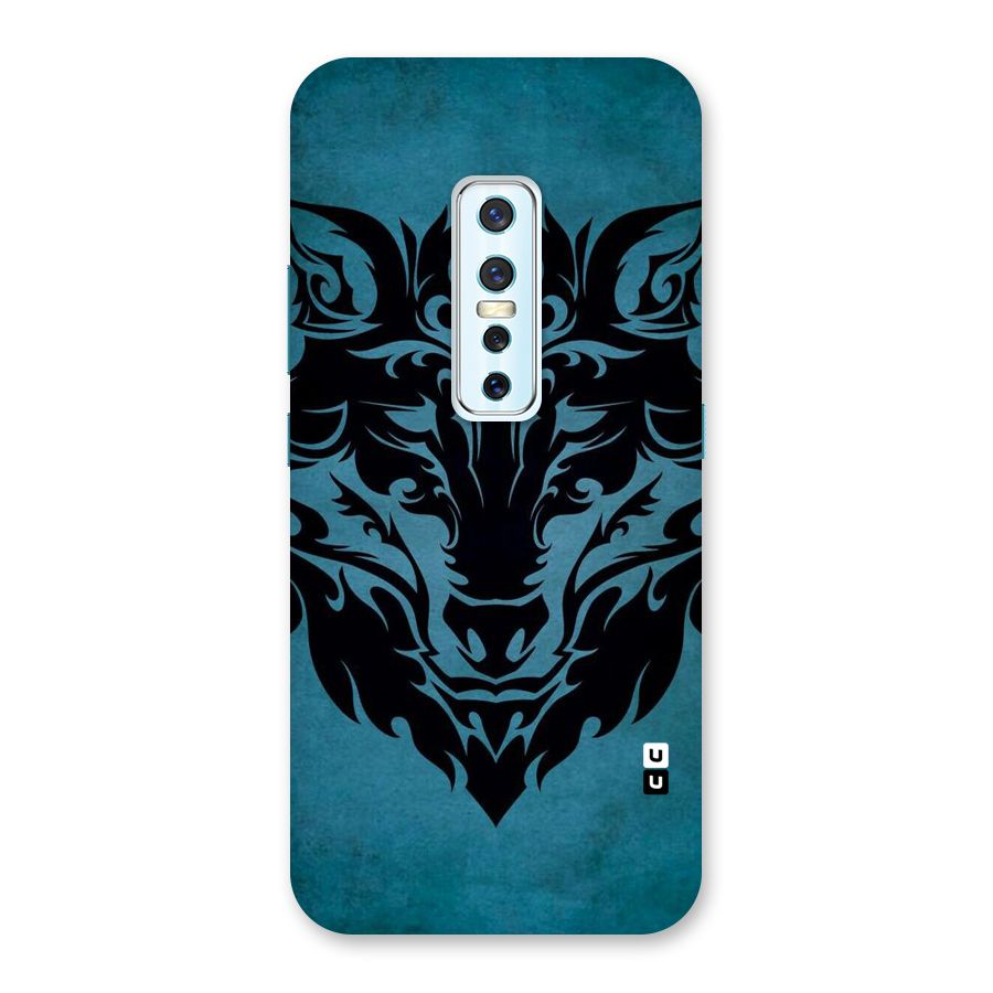 Black Artistic Wolf Back Case for Vivo V17 Pro