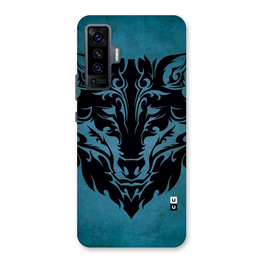 Black Artistic Wolf Back Case for Vivo X50