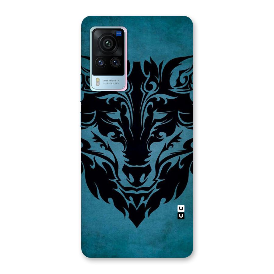 Black Artistic Wolf Back Case for Vivo X60 Pro