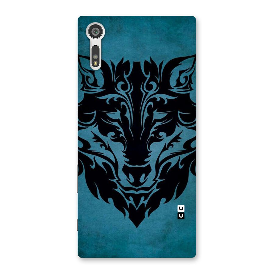 Black Artistic Wolf Back Case for Xperia XZ