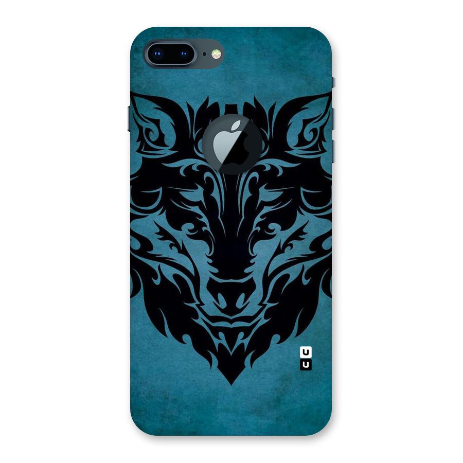 Black Artistic Wolf Back Case for iPhone 7 Plus Logo Cut