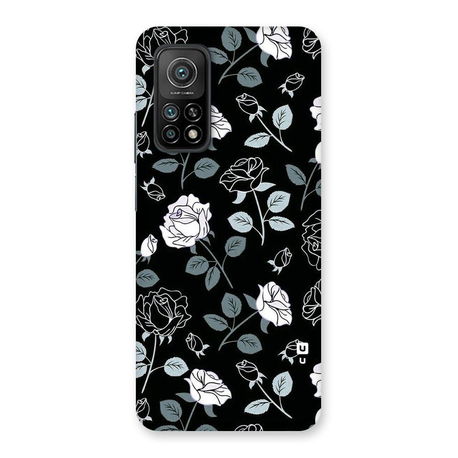 Black Artsy Bloom Back Case for Mi 10T 5G