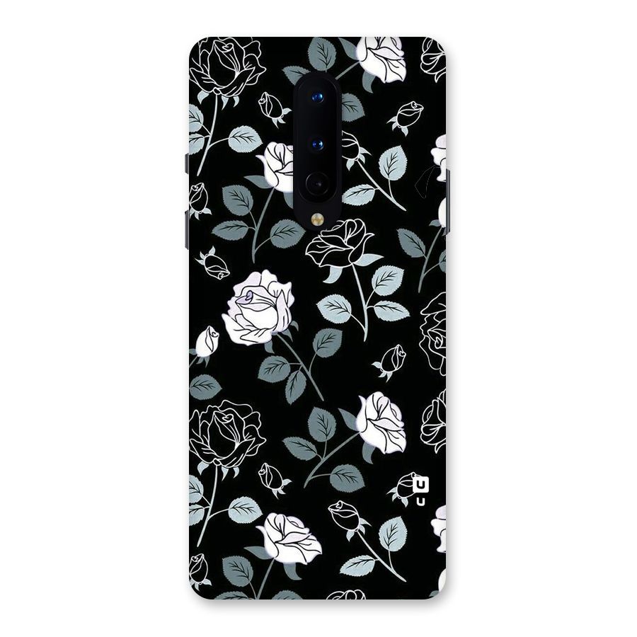 Black Artsy Bloom Back Case for OnePlus 8