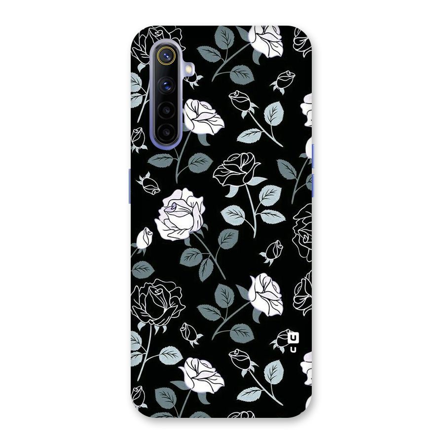 Black Artsy Bloom Back Case for Realme 6i