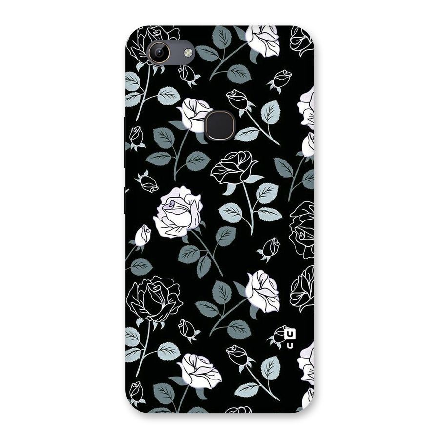 Black Artsy Bloom Back Case for Vivo Y81