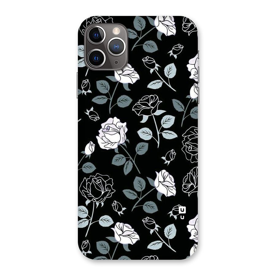 Black Artsy Bloom Back Case for iPhone 11 Pro Max